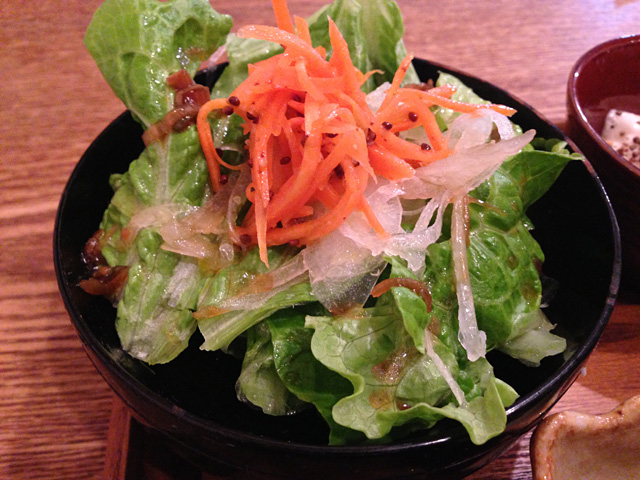 ふくしまオルガン堂・サラダの野菜があまい
