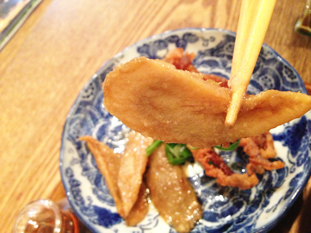 ふくしまオルガン堂・立川ごんぼはしっかり味がしみていてご飯がすすむ
