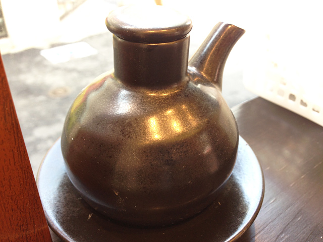 テーブルには黒酢