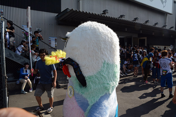 ひとしきり、お客さんとの交流を楽しむと