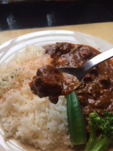 牛肉がころころと盛りだくさん♪