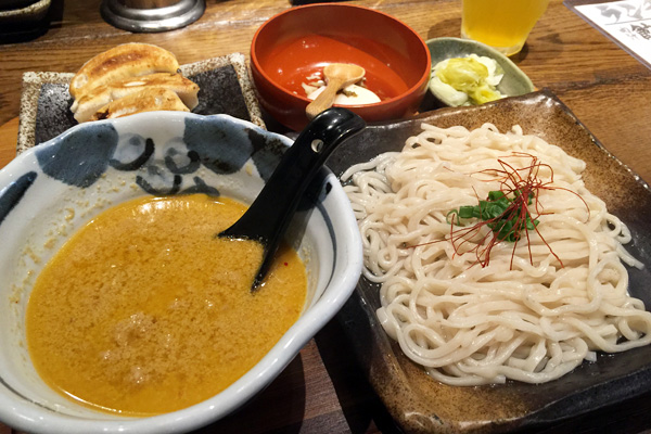坦々つけ麺セット 餃子付き 898円