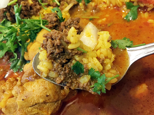 キーマとカレーを混ぜてみた、、、もう、迷宮に彷徨い込んでしまう