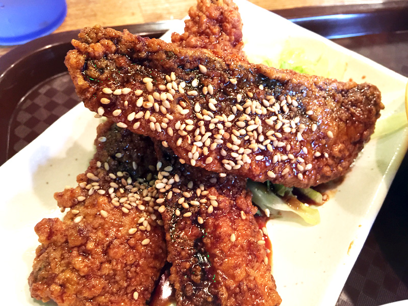 いわしの蒲焼き、注文してから揚げてくれます