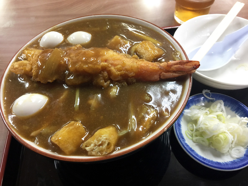 日本蕎麦 廣榮屋の『特製 天ぷら入り Ojiyaカレーうどん』