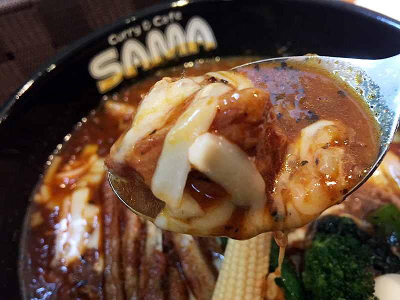 チーズ絡むサイコロポーク