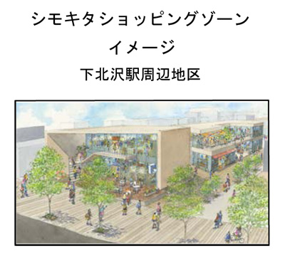 シモキタショッピングゾーンイメージ・下北沢駅周辺蓄