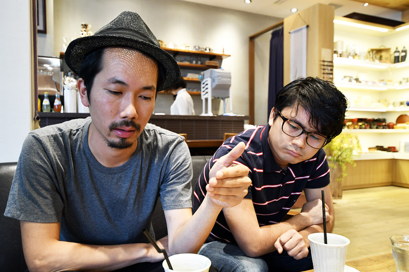 「ハルをさがして」監督の尾関さん（左）、プロデューサーの内藤さん（右）