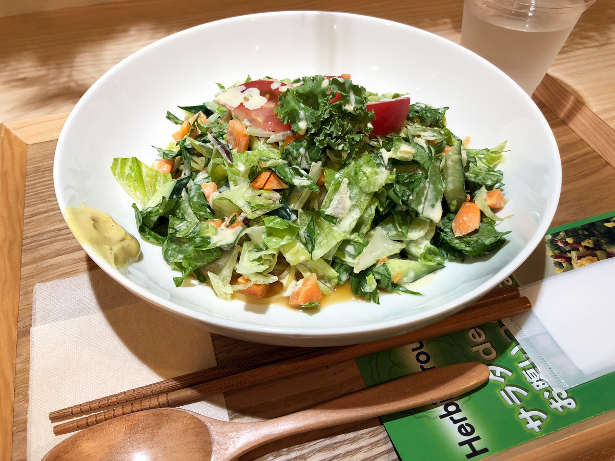 Herbivorous Saladの「チョップドサラダの冷やし中華」1000円(税込)
