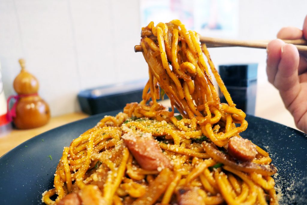 焼きそばと同じ麺だとは未だに思えない、、、