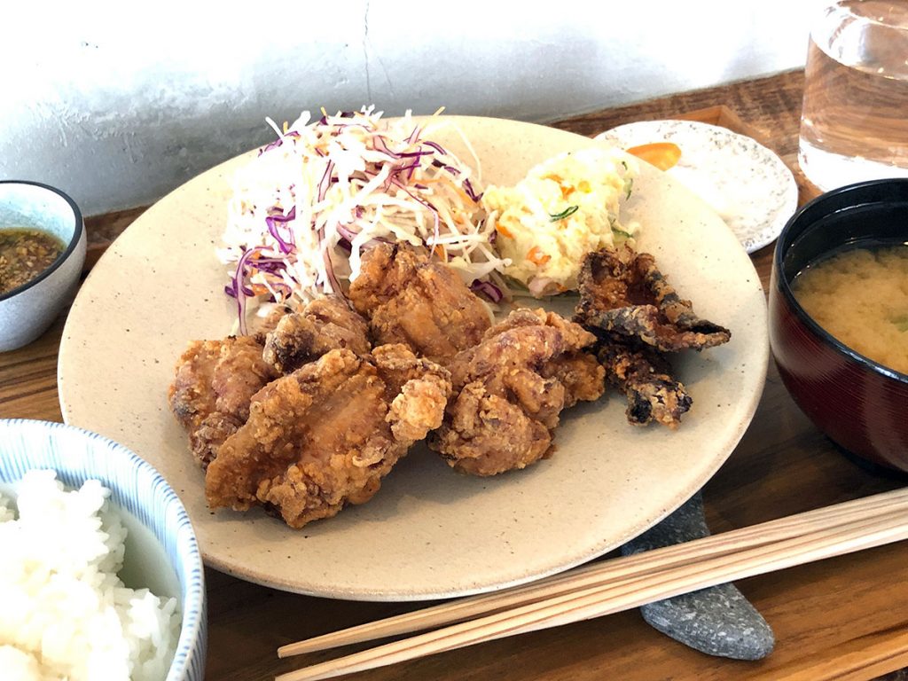 yuzukiの『鶏唐揚げ定食』900円(税別)