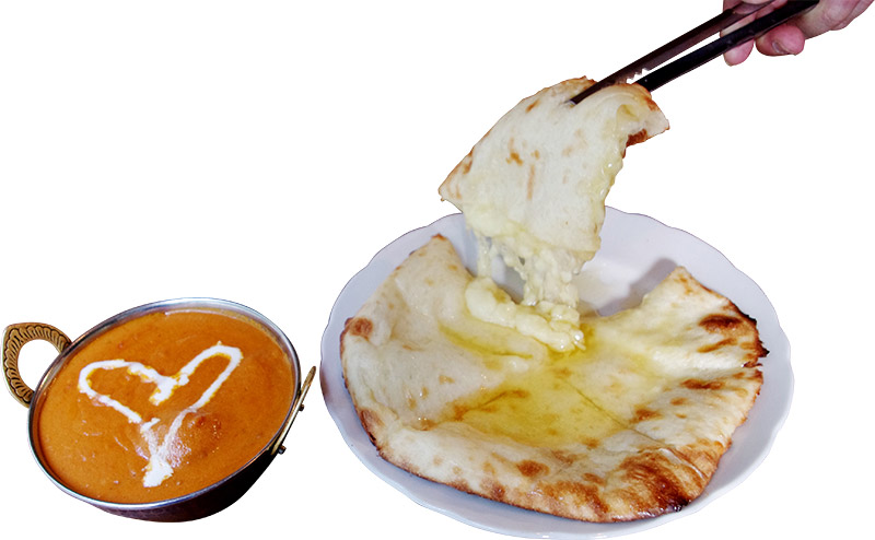 35. Nan station 「バターチキン&ハニーチーズナン」 980円