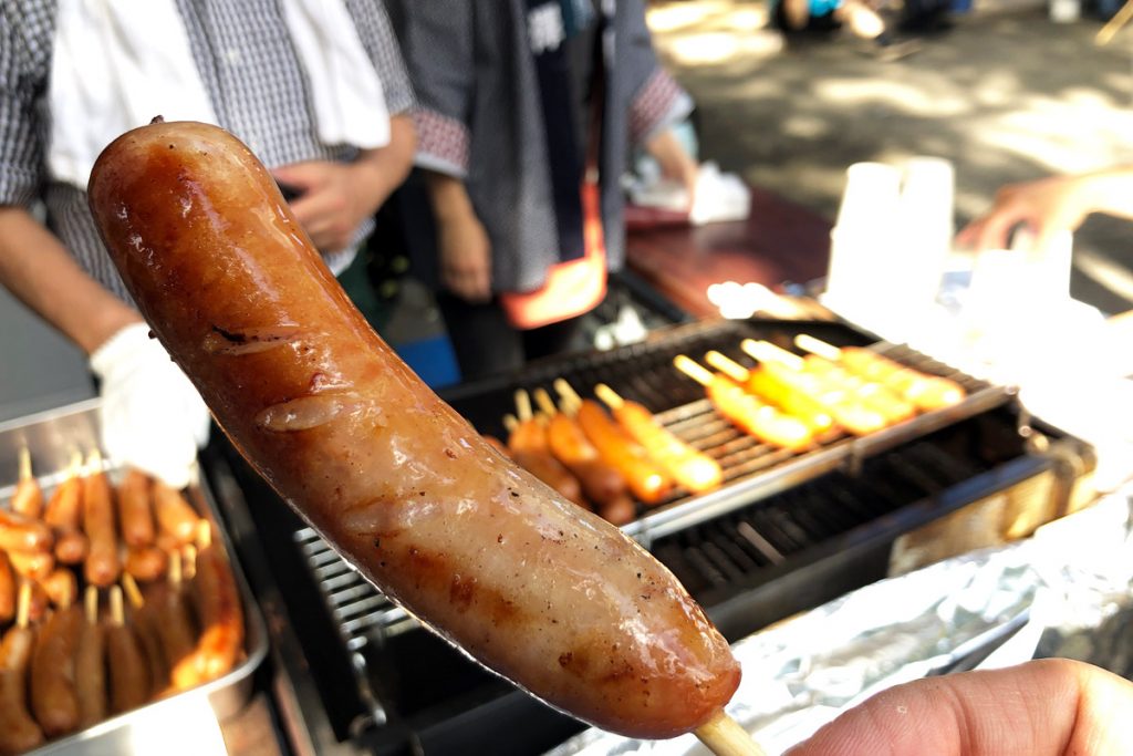 鎌倉ハムのフランク250円、めっちゃおいしいいいい