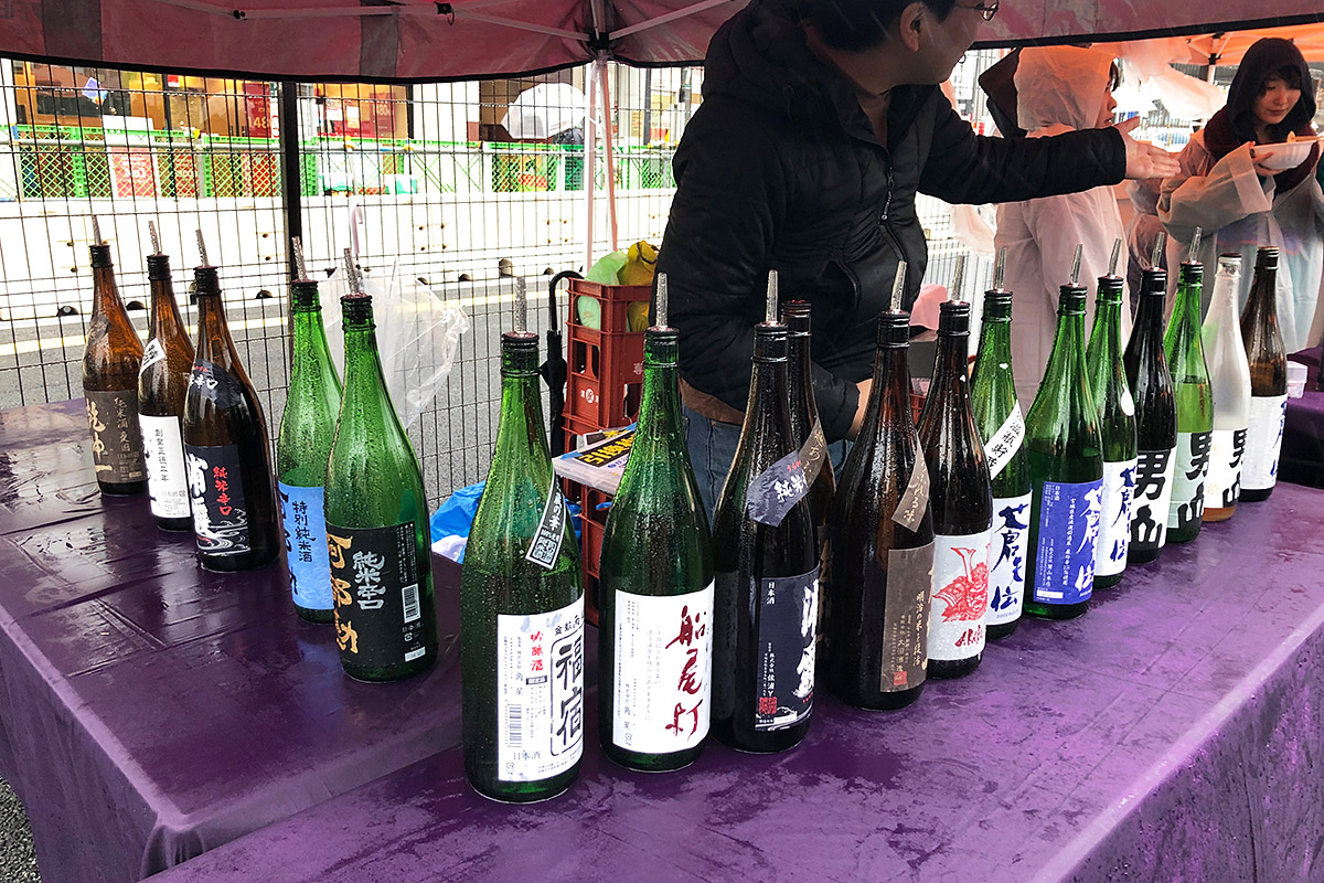 東北沿岸の日本酒がずらり
