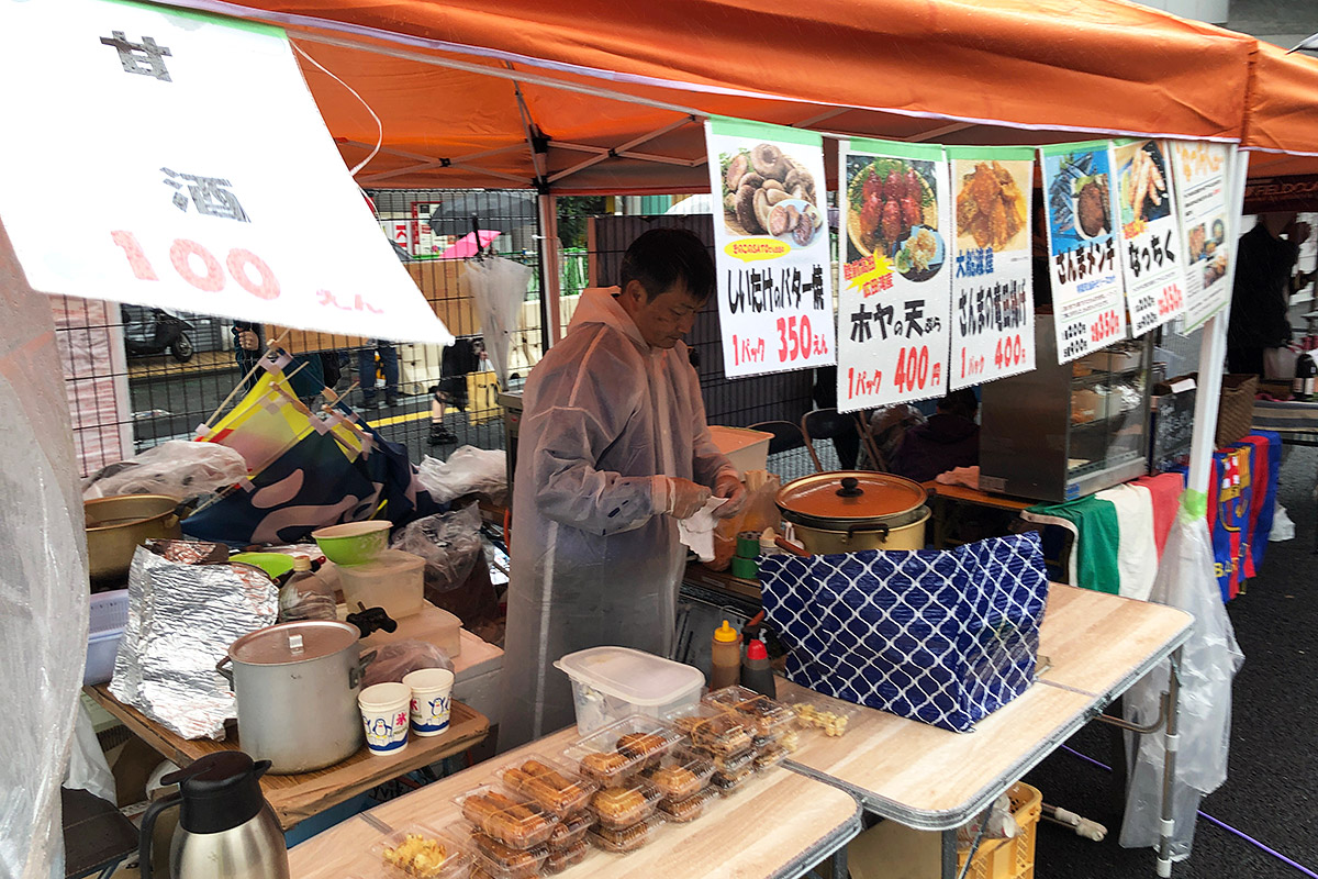 大船渡のサンマを使った料理に陸前高田のホヤの天ぷらも