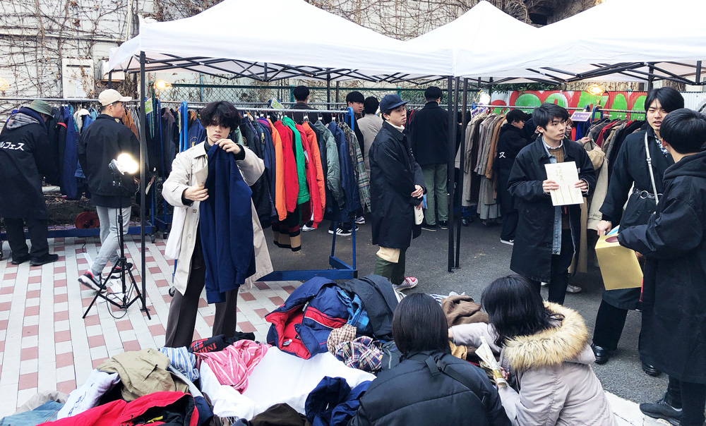 下北沢古着マーケット参加店舗の販売イメージ