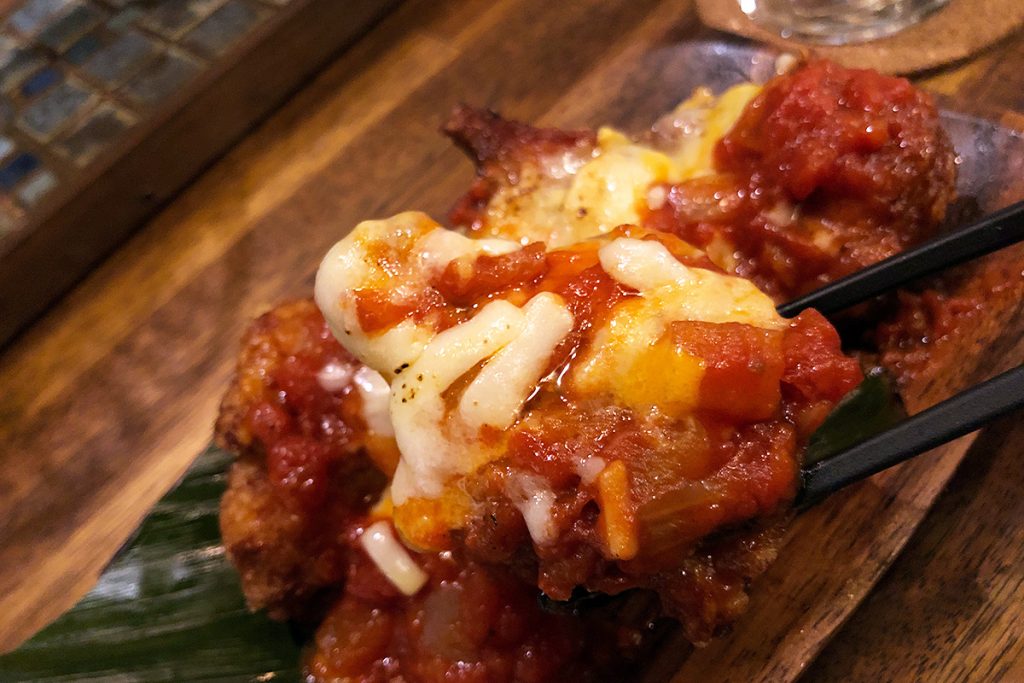 「とろ~りトマトチーズ唐揚」