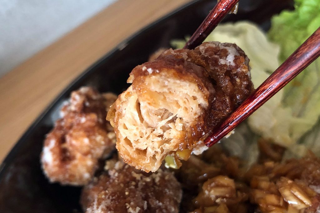 断面はこんな感じ、ぱっと見お肉と違いが分からない