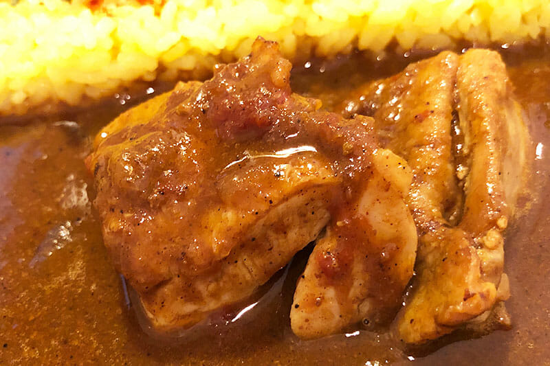 そして、大ぶりの鶏肉