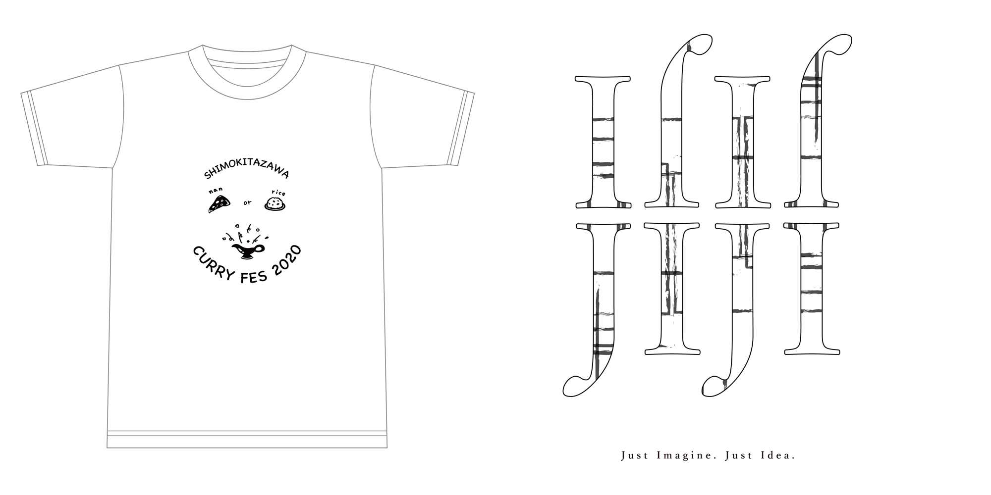 JIJI INC.×下北沢カレーフェスティバルコラボTシャツ