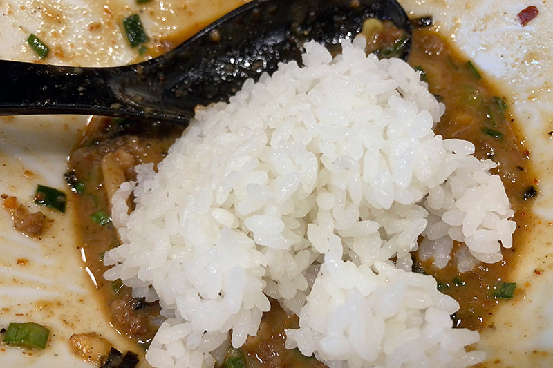 そして欠かすことができない追い飯ゾーンへ