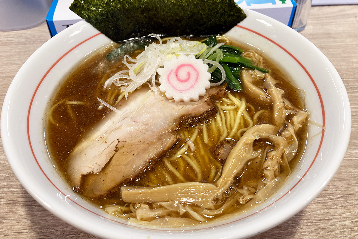 マルキ食堂の「中華そば」800円(税込)