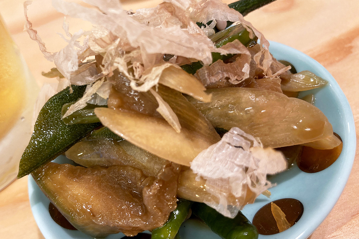 「夏野菜のナムル 中華風オイスター」250円