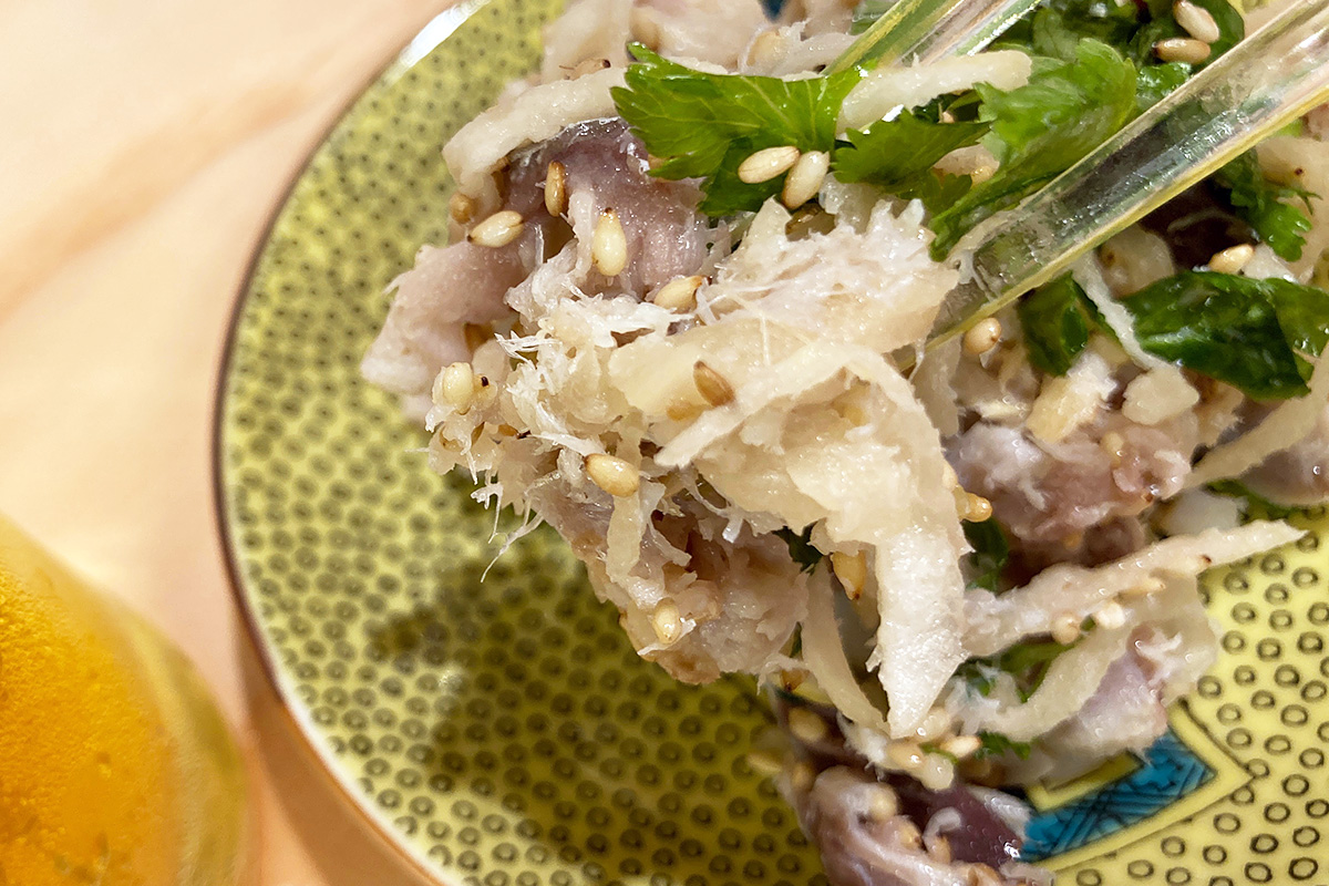 ほぐして和えられた鯖の味わいが最高