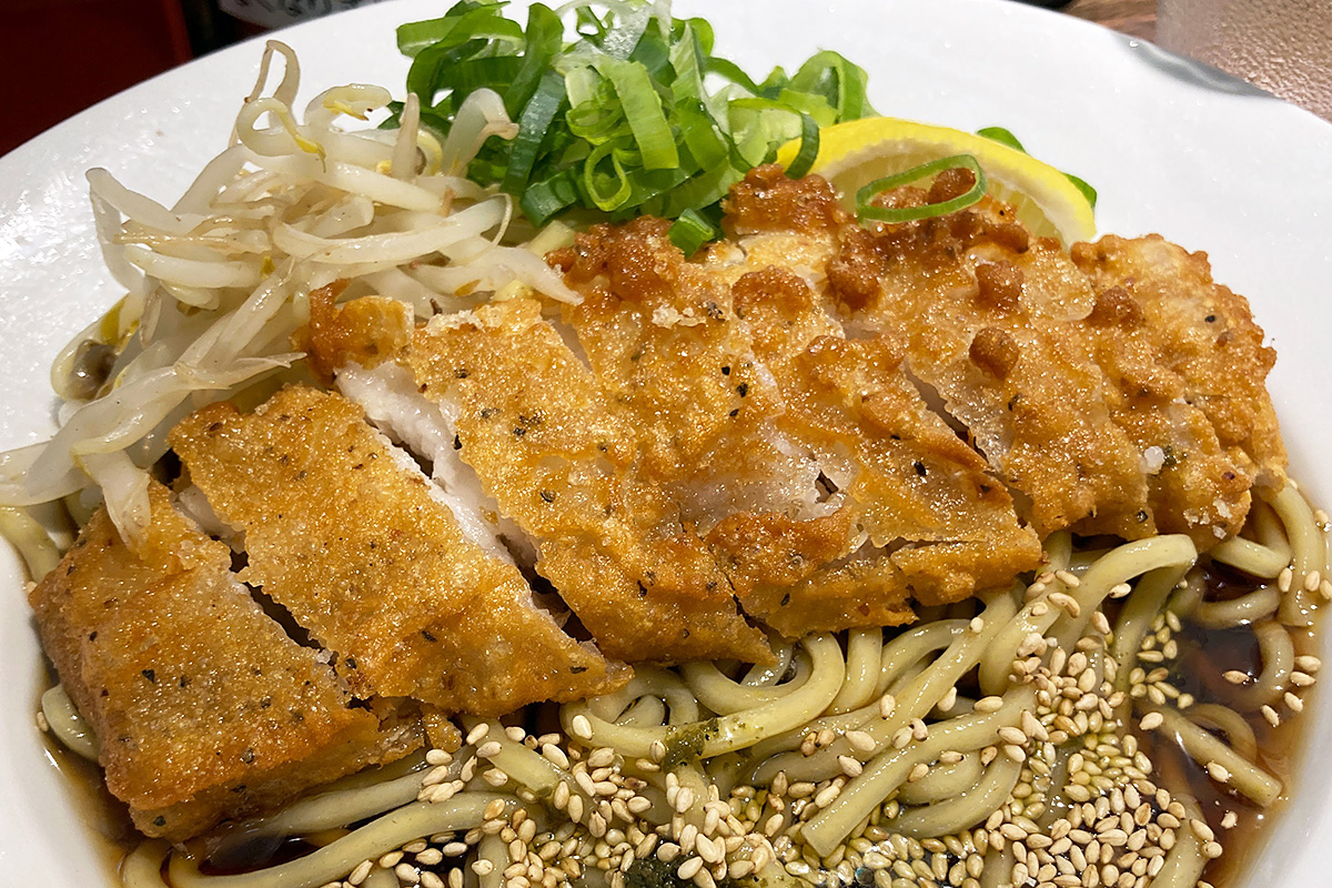 肉汁麺ススム「冷やしパーコー麺」