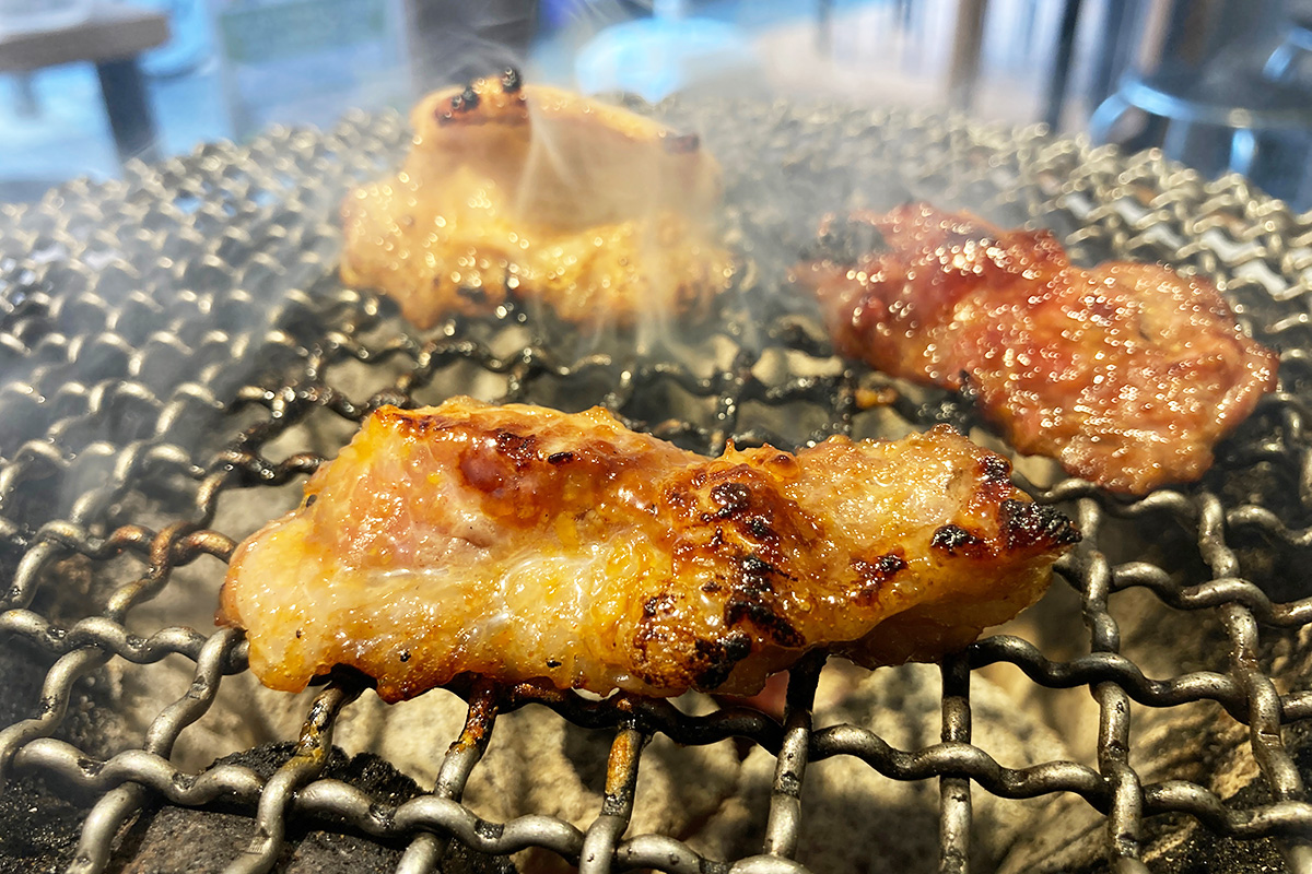 お肉焼けましたー