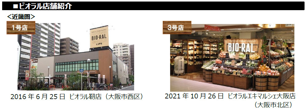 ビオラル店舗紹介・近畿圏