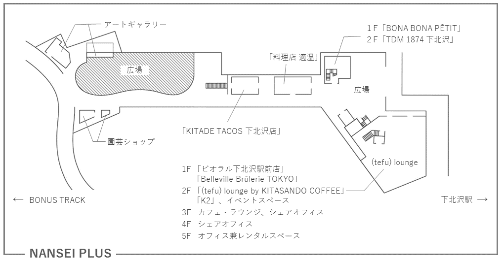 「NANSEI PLUS(ナンセイプラス)」 エリアマップ