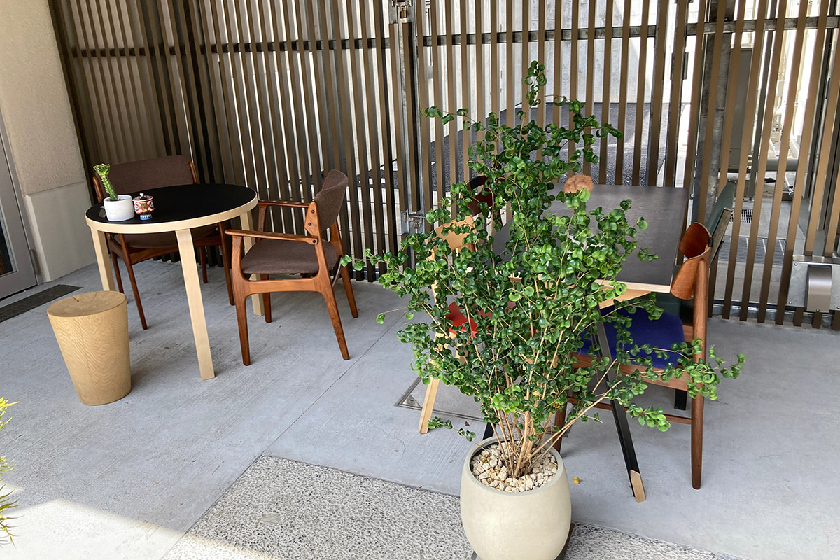 これからの季節はテラス席もオススメ