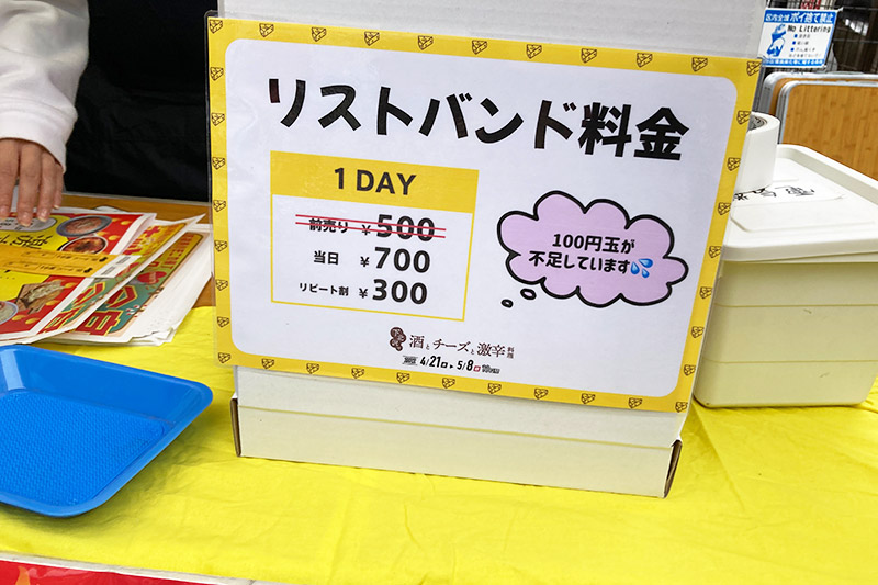 リストバンドを購入!