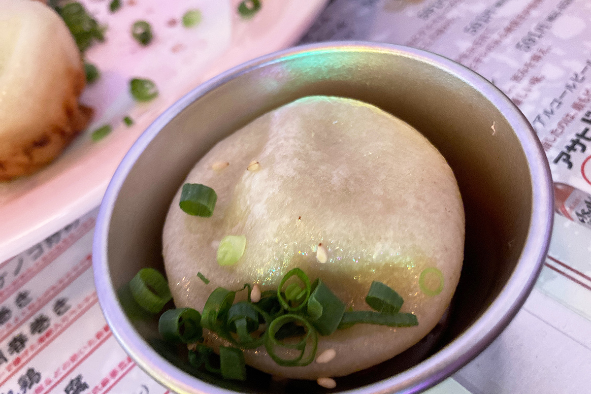 焼小籠包を入れていただきます