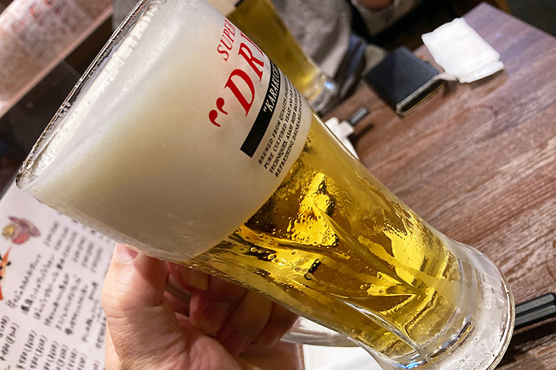 おっさんの定番、とりあえずビール