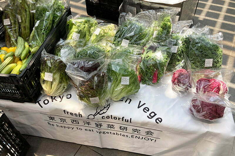 見慣れない野菜がたくさん、レタスにも色々種類があるのですねー。普段は立川のマルシェに出店していますが、過去に2回ほどシモキタエキウエにも出店し、今回は下北線路祭の為に出店