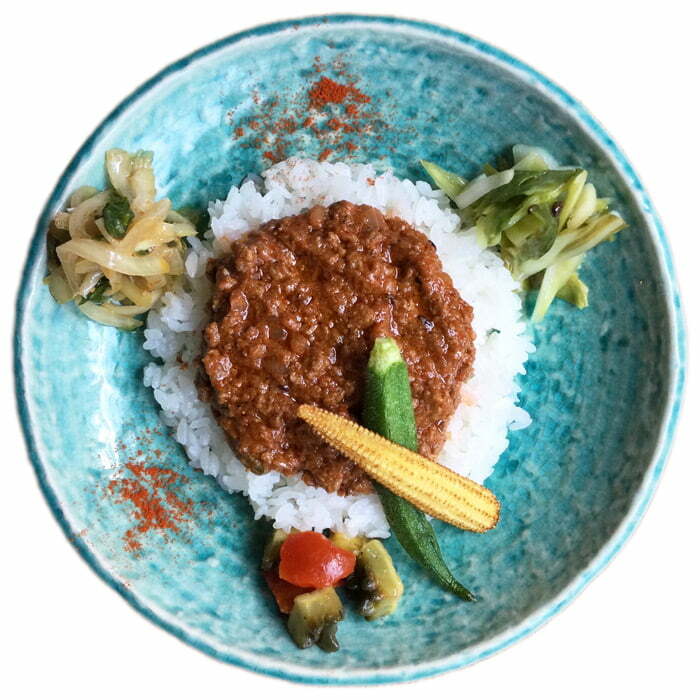 07. yuzuki
「ラムキーマカレー 3種の夏野菜アチャール添え」