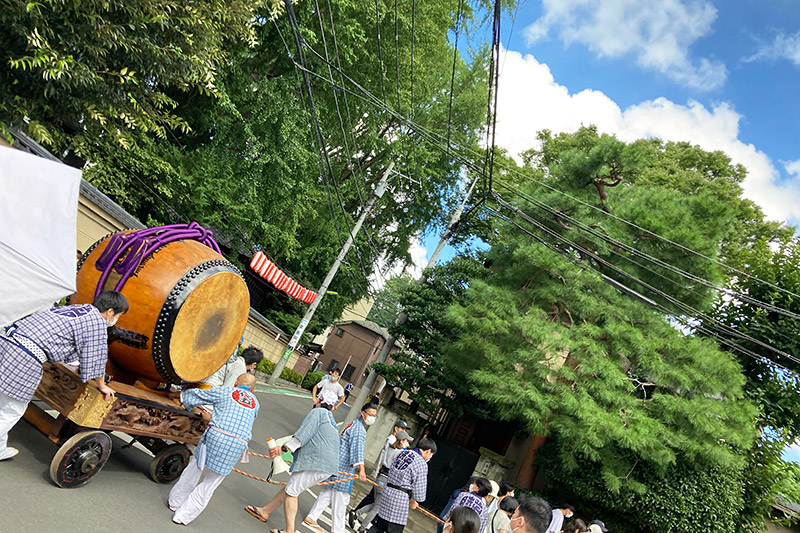 大太鼓を引いている町内を練り歩く子供たちの景色も戻ってきました