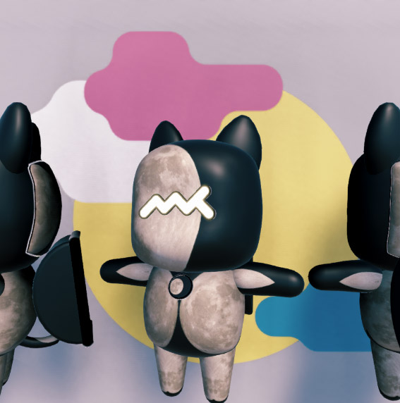 Digital work by “Metaani” (image)
実際に集めることができる、デジタルアートのイメージ