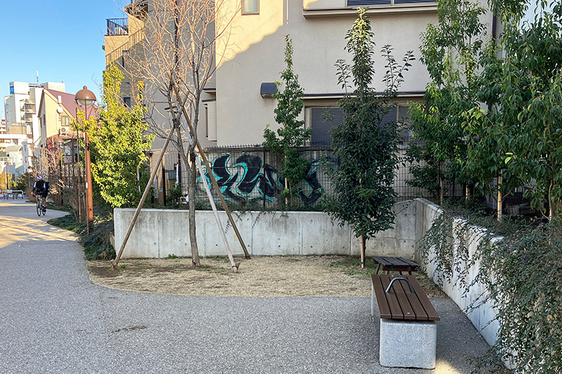 BONUS TRACK横の緑道