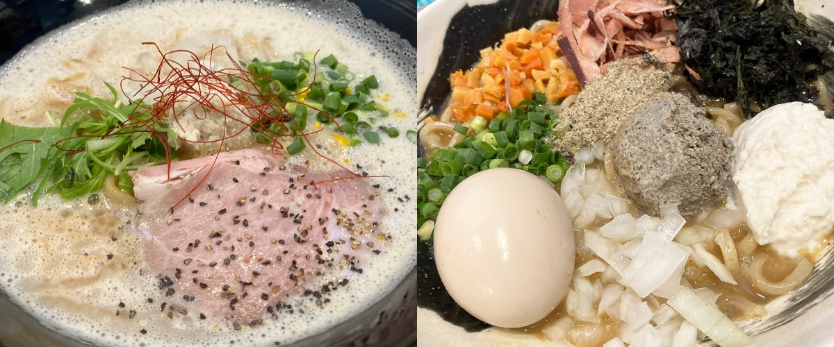 麺屋はやぶさの「豊潤はやぶさ」＆「大磯まぜそば」