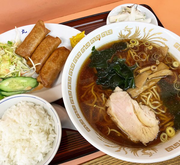 中華 丸長の「ラーメンセット」1100円（税込）