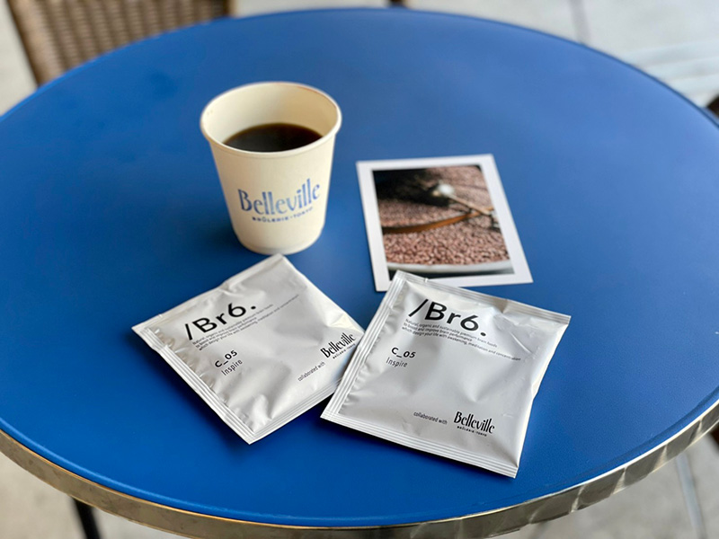 ちなみに味わったコーヒーは、「Inspire」と冠したBelleville Brûlerie TOKYOとコラボ開発したものです