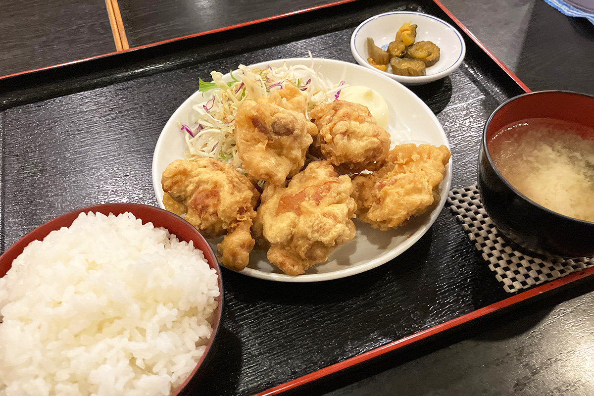 日替わり定食における一心の唐揚げ