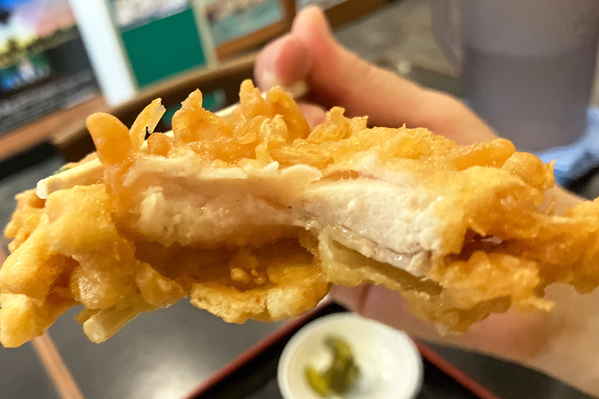 衣はサクッと、中はジューシーです