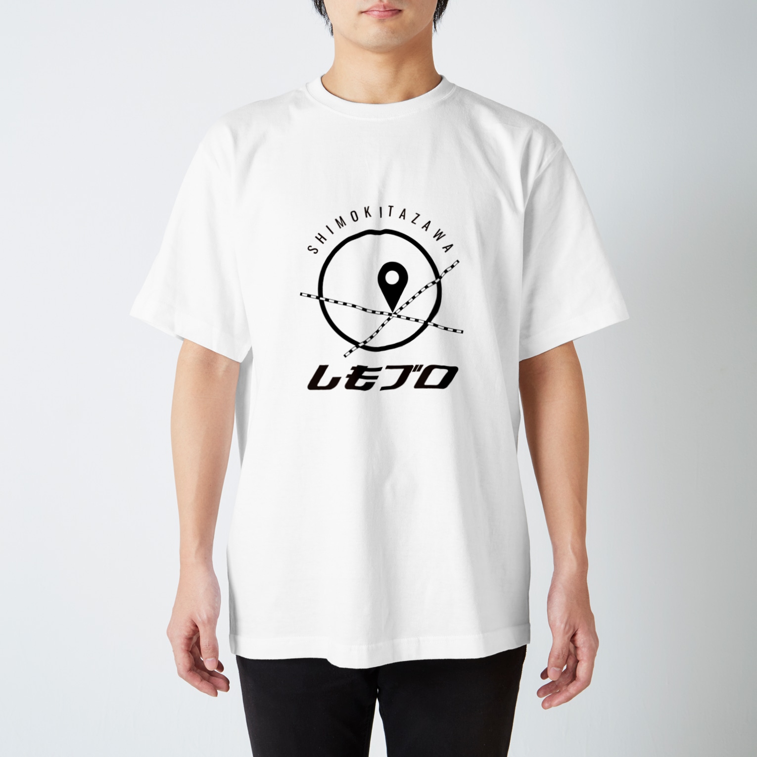 【しもブロ】黒色ロゴ スタンダードTシャツ