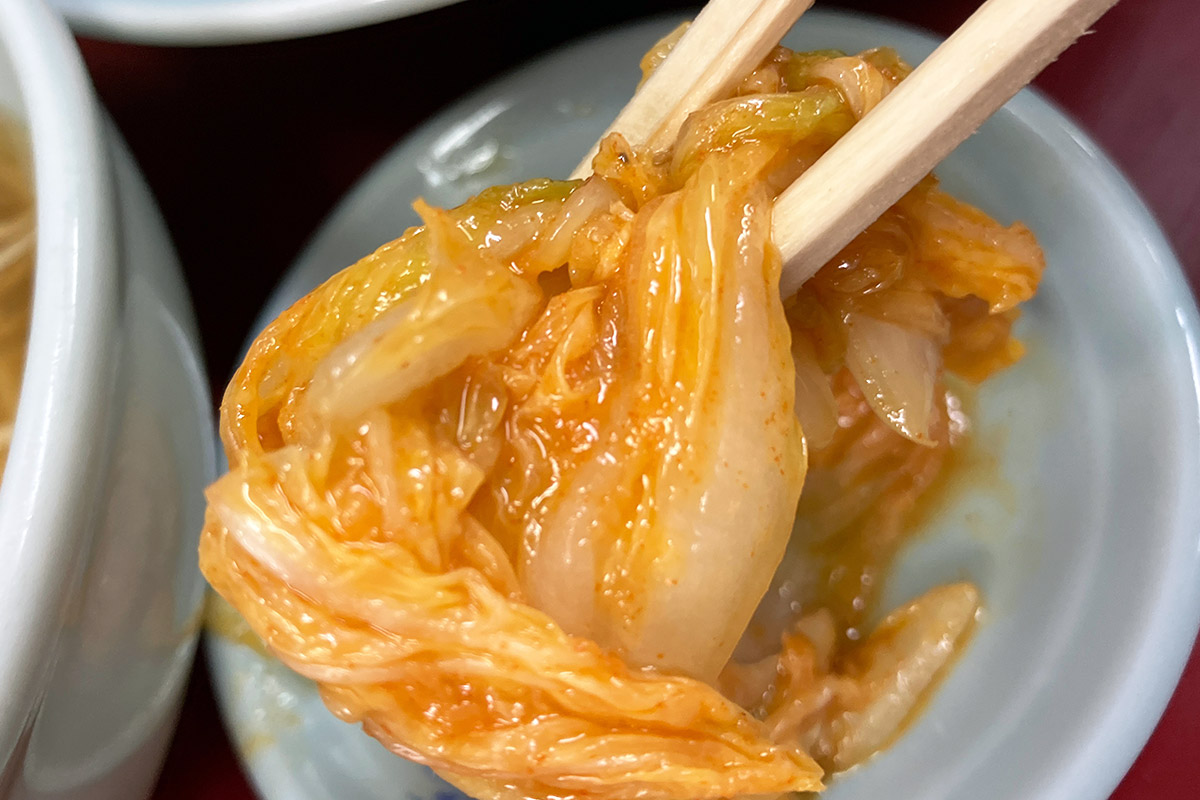 そしてこちらも珉亭の味、辣白菜(ラッパーツァイ)