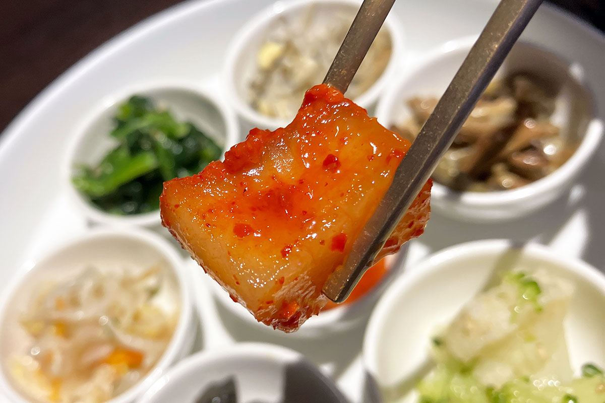 こちらは旨みがたっぷりで、チゲのキムチとは全く異なる味わい