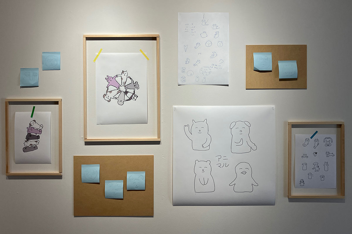 様々なイラストも展示されています